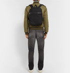 Saint Laurent - Leather-Trimmed Canvas Backpack - Men - Black