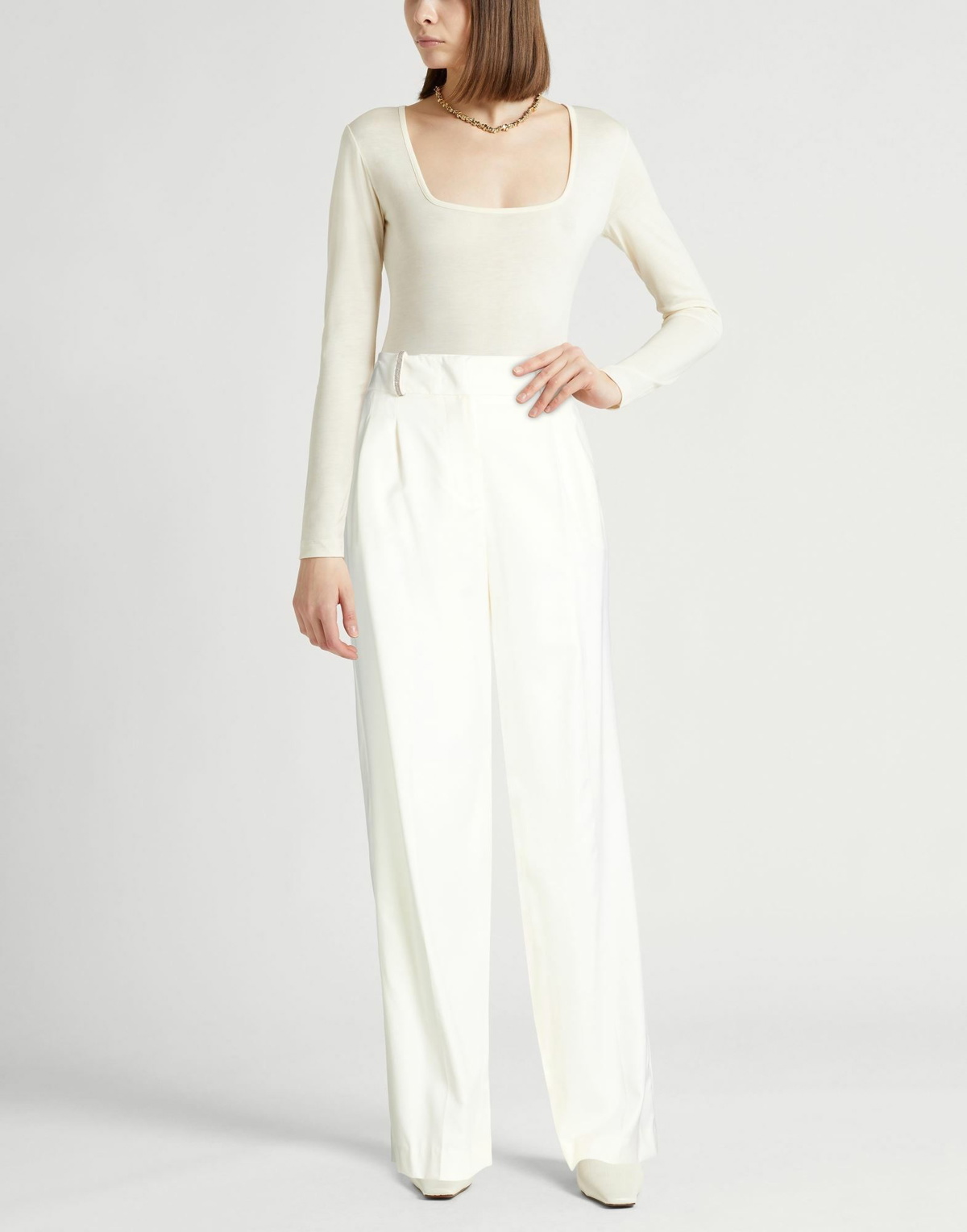 Peserico Womens Pants Ivory