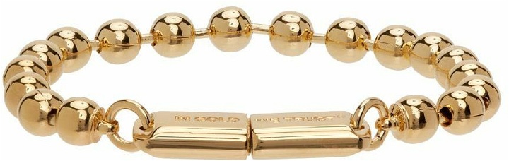 Photo: IN GOLD WE TRUST PARIS SSENSE Exclusive Gold USB Bracelet