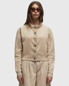 Rotate Birger Christensen Firm Knit Cardigan Beige - Womens - Zippers & Cardigans