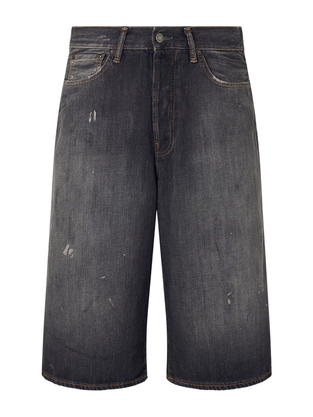 Photo: Acne Studios - Cotton Denim Shorts - Gray