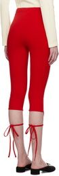 Kijun Red Capri Leggings