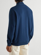 Brunello Cucinelli - Cotton-Jersey Zip-Up Sweatshirt - Blue