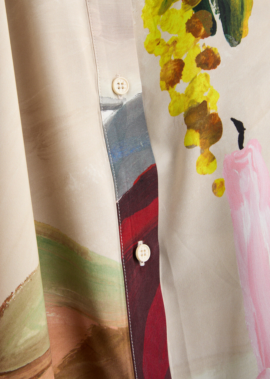Stine Goya Printed Matte Satin Shirt Multicoloured 1