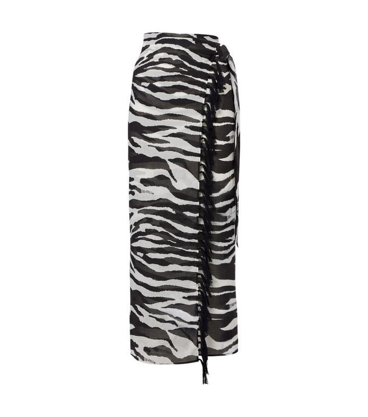 Photo: The Attico Zebra-print cotton muslin beach cover-up