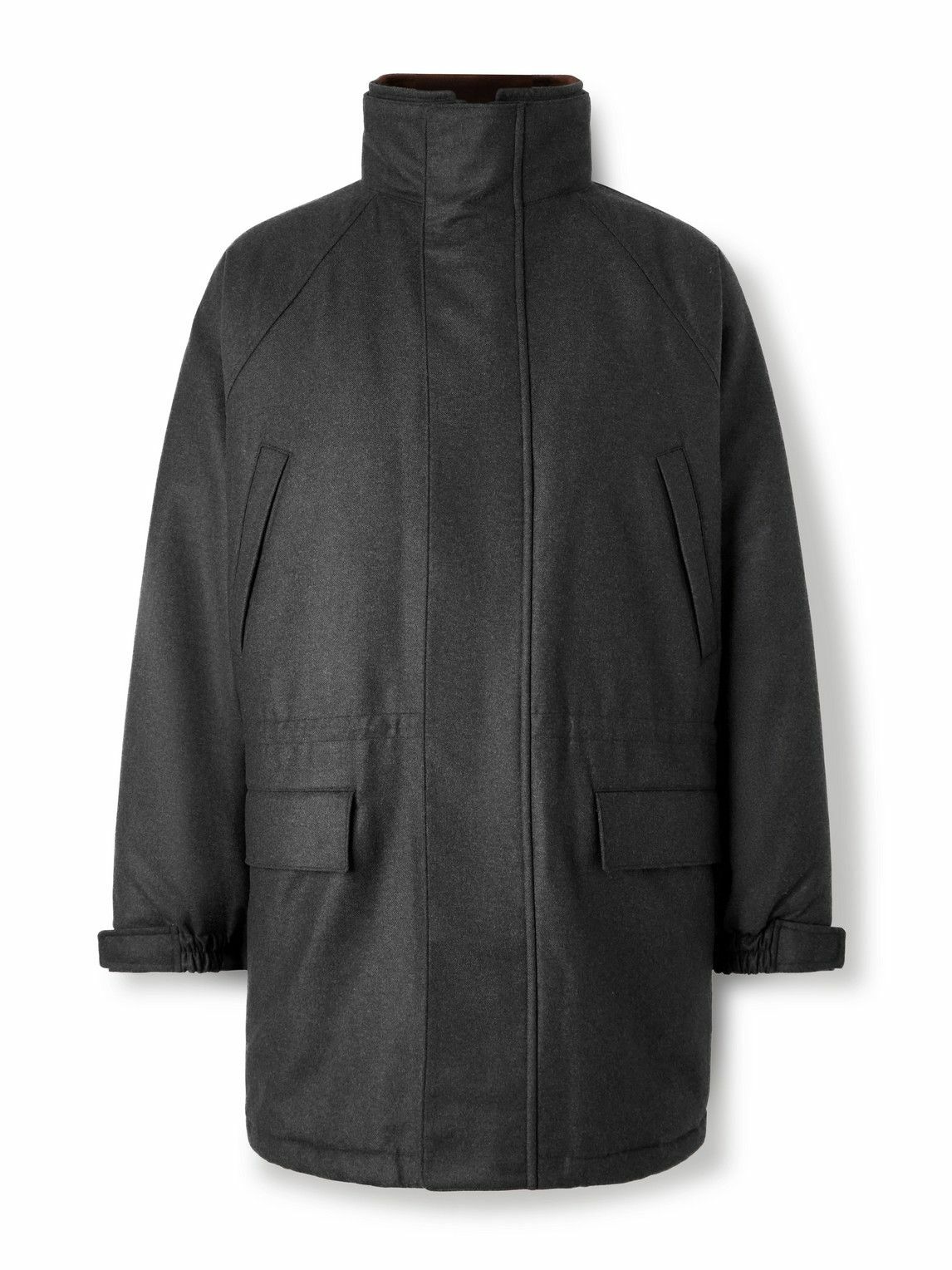 Auralee - Herringbone wool-blend blouson jacket Auralee