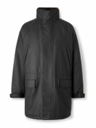 Auralee - Oversized Padded Wool Coat - Black