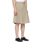 Maison Margiela Beige Linen Cloth Shorts