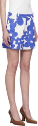 Marni Blue & White Dillies Print Shorts