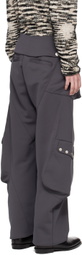 Omar Afridi Gray Flap Cargo Pants