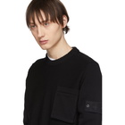 Stone Island Black Knit Crewneck Sweater