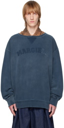 Maison Margiela Blue Stitching Sweatshirt