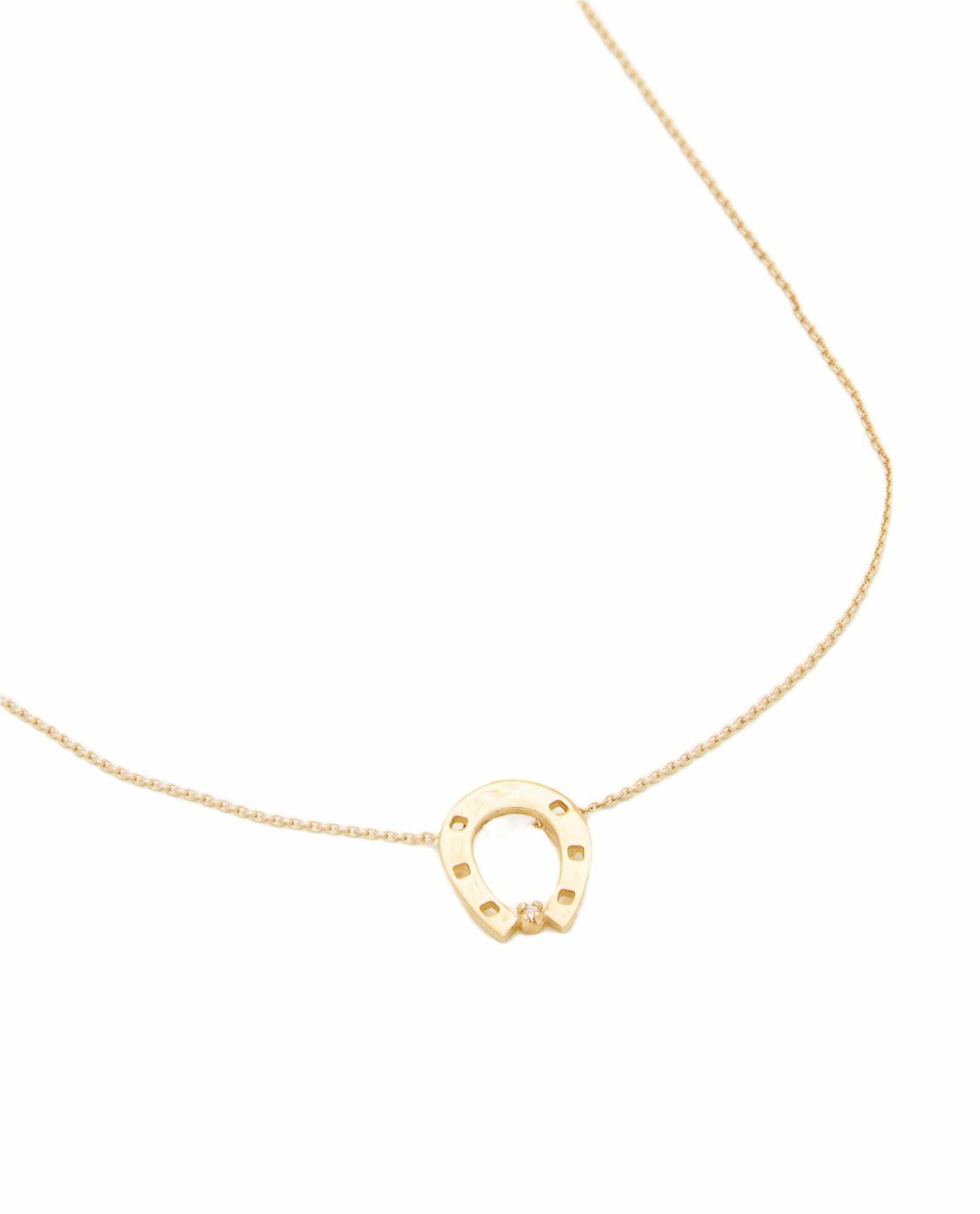 Aliita 9k Gold Horseshoe Brillante Necklace