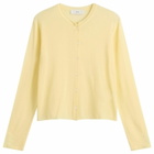 DUNST Women's Cardigan in Soft Yellow