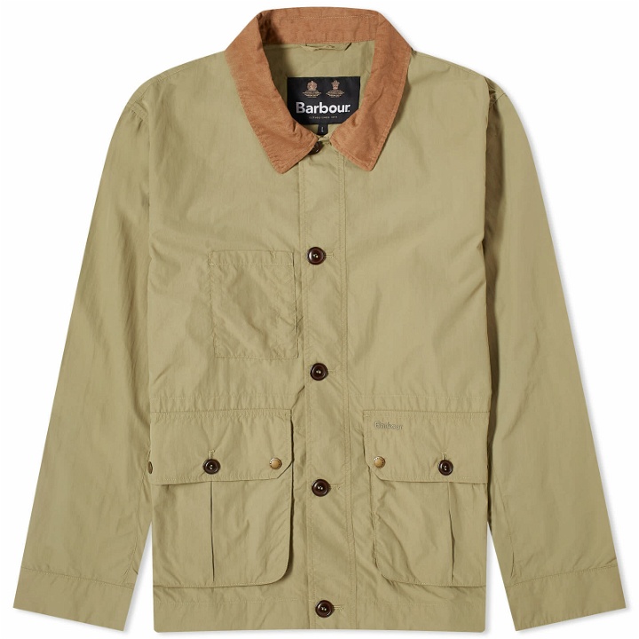 Photo: Barbour Men's Heritage + Denby Casual Jacket in Bleached Olive