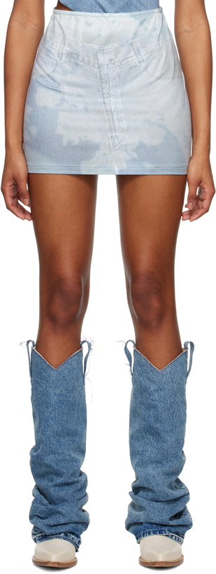 Photo: ELLISS SSENSE Exclusive Blue Miniskirt