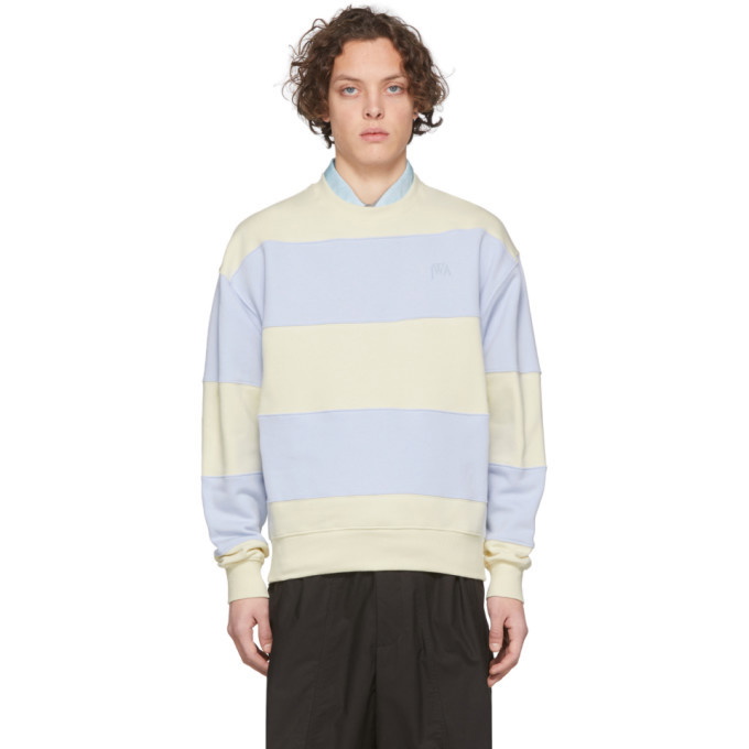 Photo: JW Anderson Blue and Off-White Striped Sweatshirt