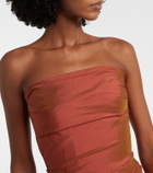 Marmar Halim Gathered corset gown