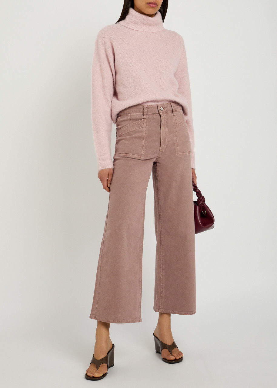 Paige Viviana Roll-neck Knit Jumper Pink
