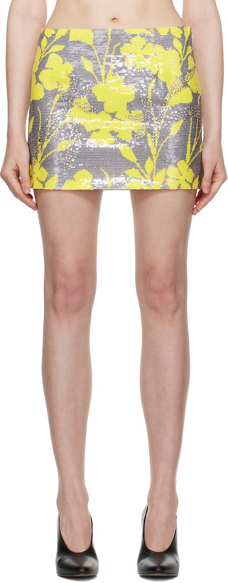 Photo: 16Arlington Gray & Yellow Haile Miniskirt