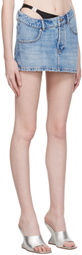 Alexander Wang Blue Bikini Layer Miniskirt