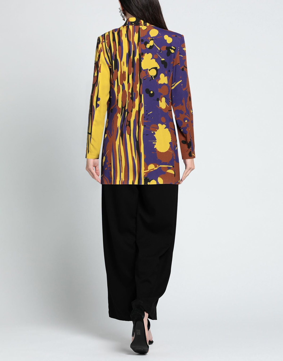 Manila Grace Womens Blazer in Brown