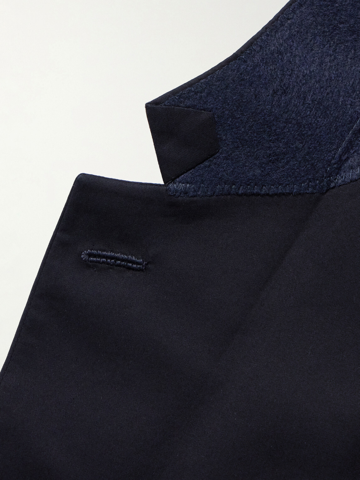 Mr P. - Organic Cotton-Poplin Suit Jacket - Blue