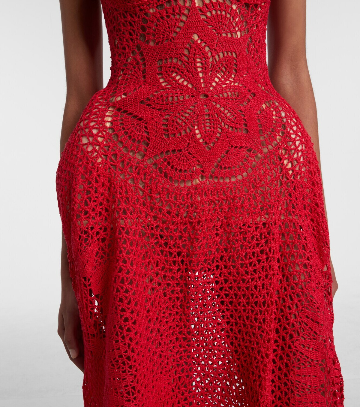 Magda Butrym Crochet cotton corset dress