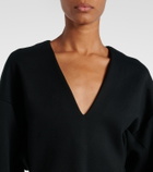 Plan C Cotton-blend midi dress