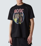 Junya Watanabe AC/DC printed caped cotton jersey T-shirt