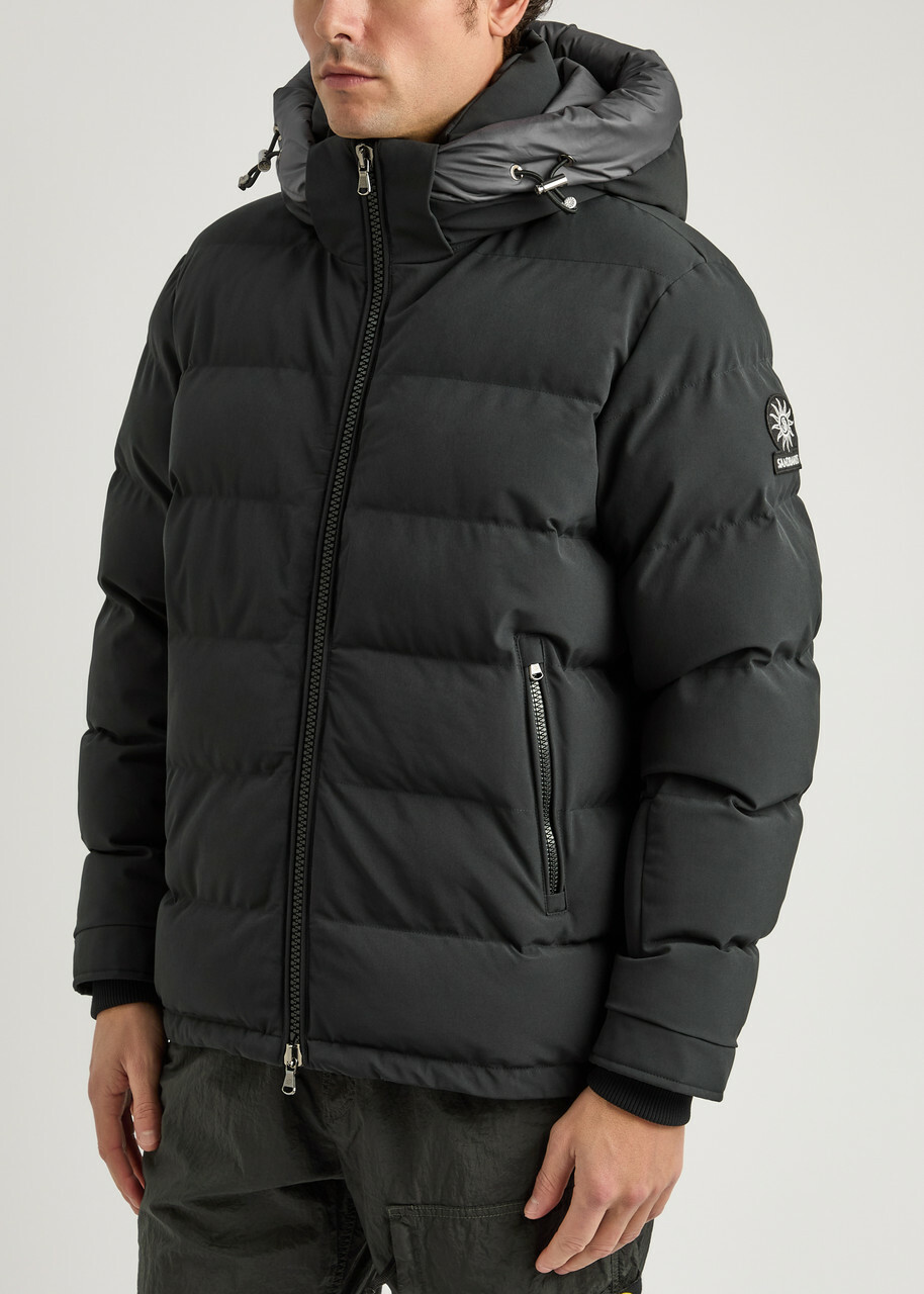 Sandbanks Banks Quilted Shell Jacket Black