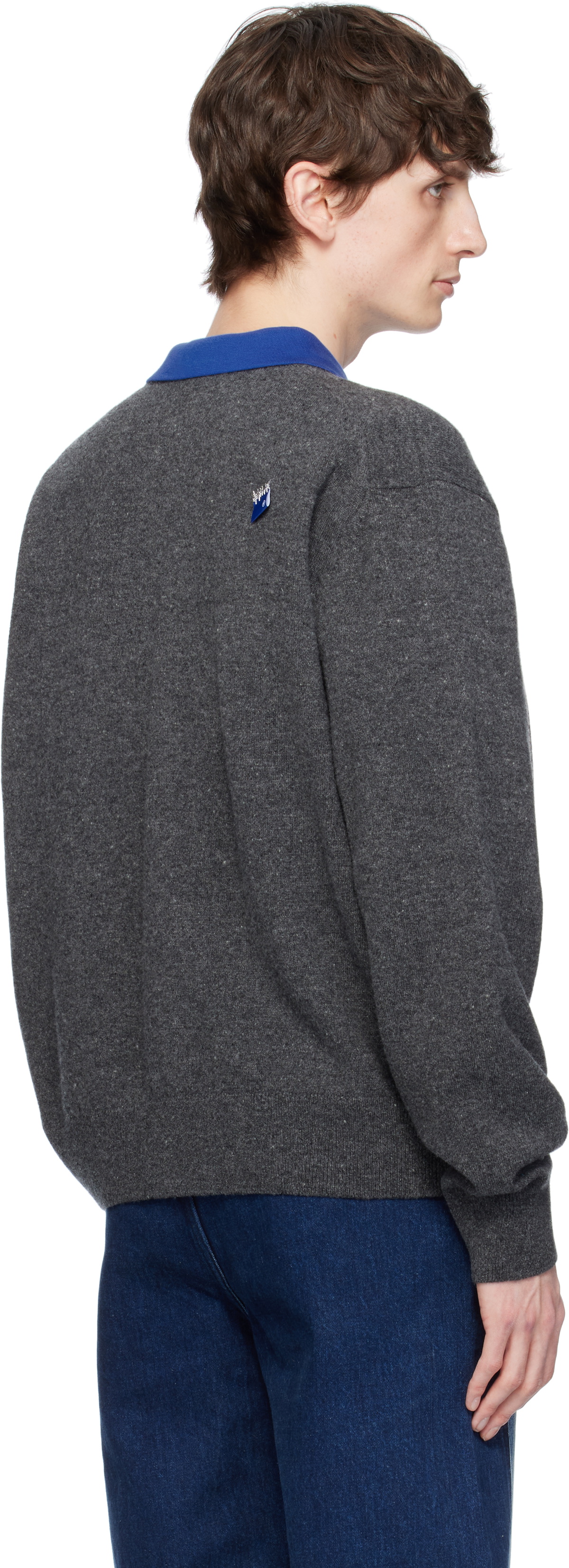 ADER error Gray Sig; TRS Tag 02 Cardigan