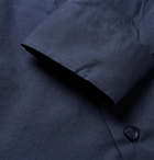 Vilebrequin - Logo-Embroidered Cotton-Voile Shirt - Blue