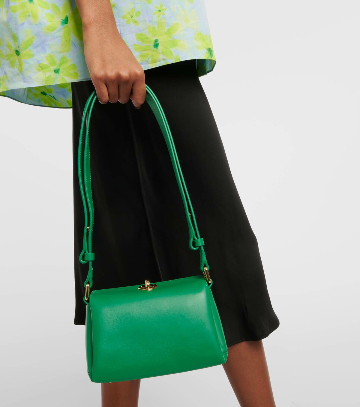 Plan C Mini leather shoulder bag