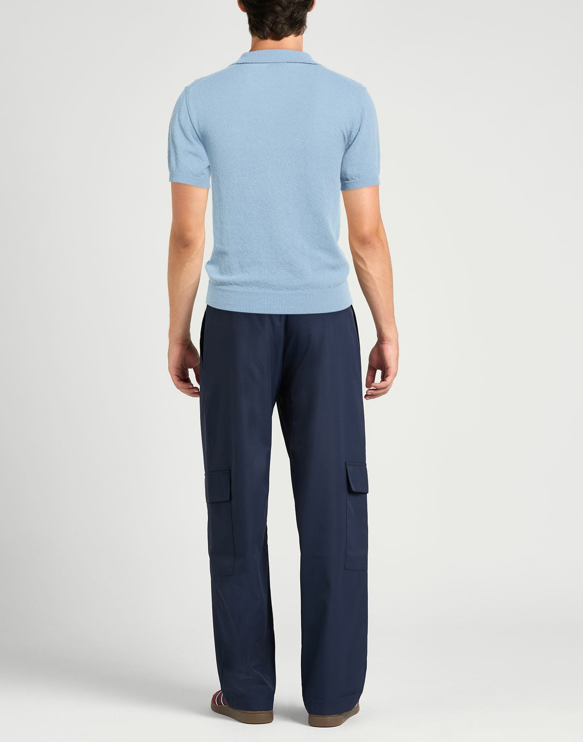 Drumohr Mens Polo shirt Slate in Blue