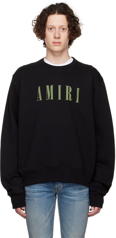 Photo: AMIRI Black Cotton Sweatshirt