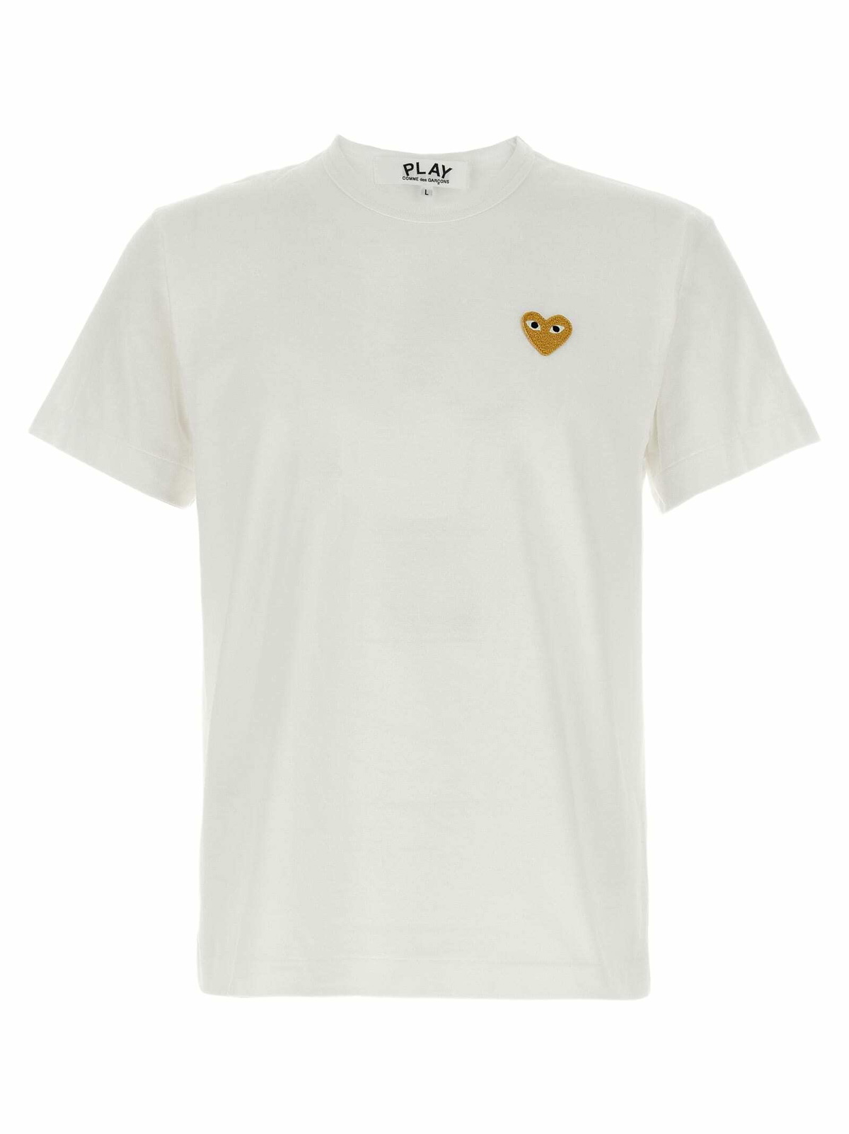 Comme des Garçons Play gold Heart T-shirt