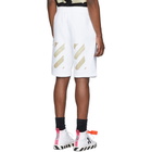 Off-White White Tape Arrow Sweat Shorts