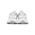 New Balance White and Silver 997H Sneakers