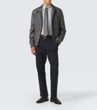 Brunello Cucinelli Cotton and wool tapered pants