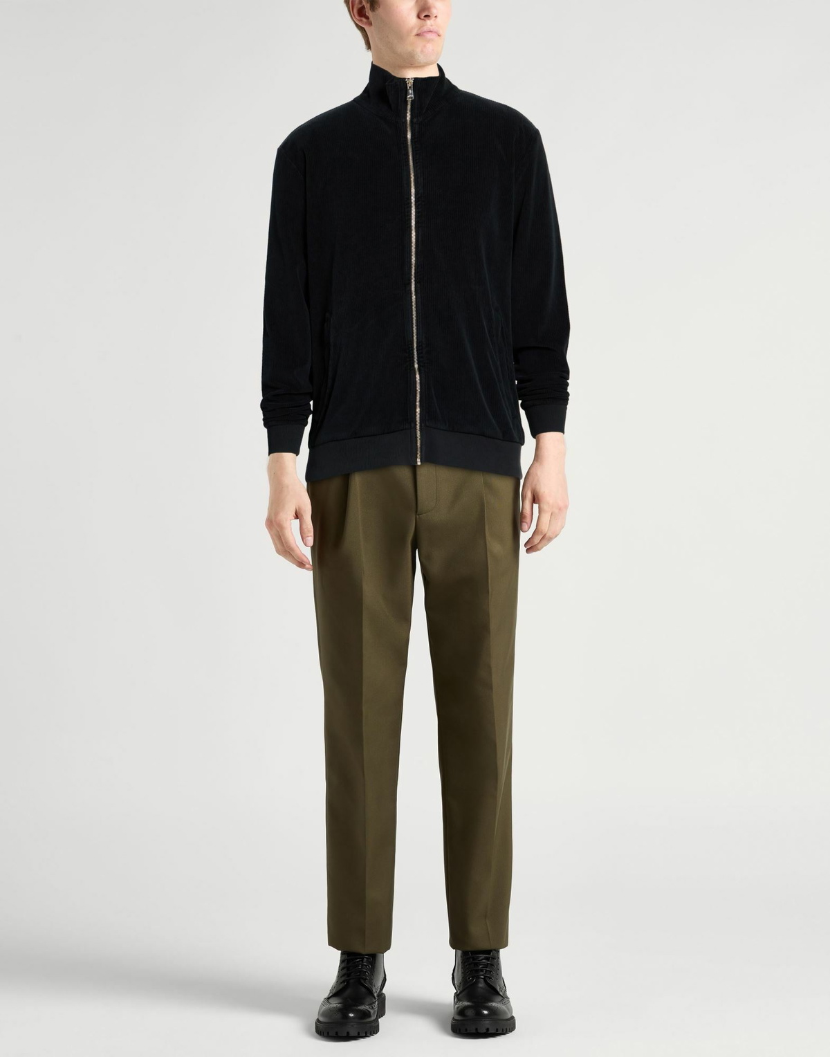 Crossley Mens Sweatshirt in Black