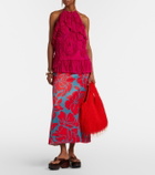 Dries Van Noten Marche Medium fringed top-handle bag