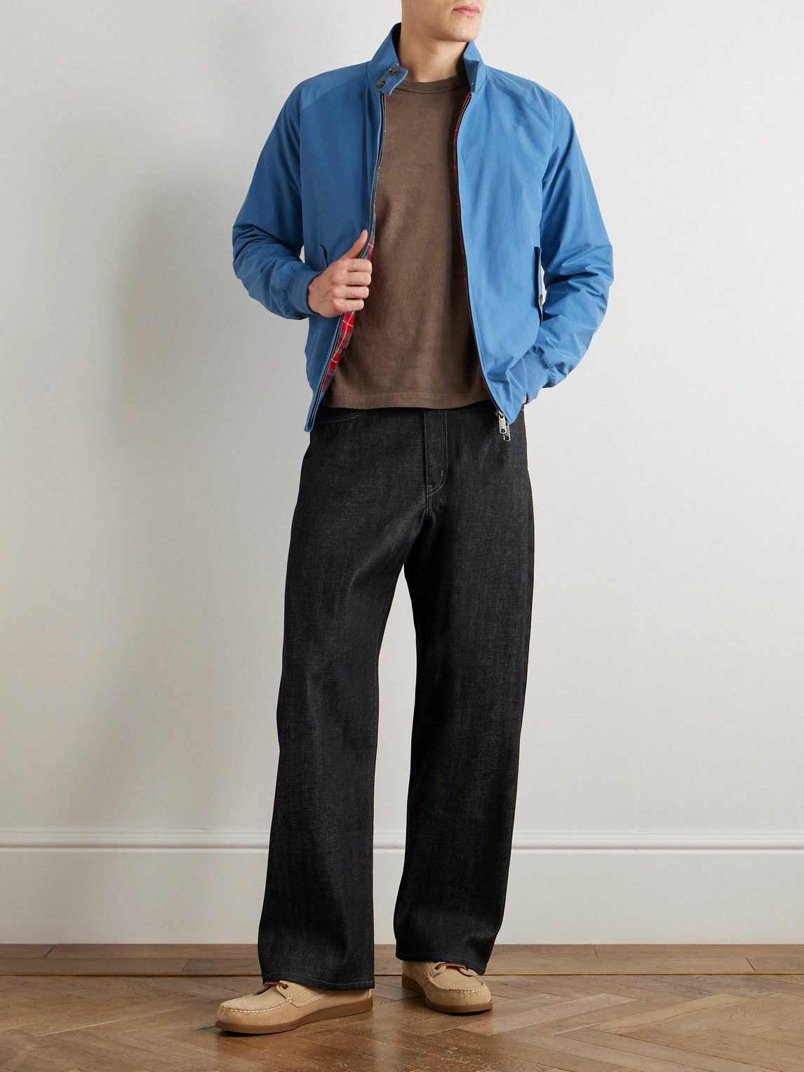 Baracuta - G9 Cotton-Blend Harrington Jacket - Blue