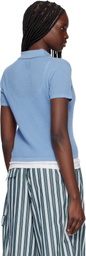 Guest in Residence Blue Shrunken Polo