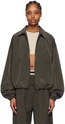 Fear of God ESSENTIALS Gray Shell Bomber Jacket