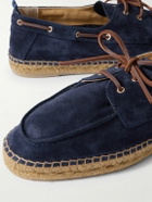 Castañer - Nemo Suede Boat Shoes - Blue