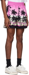 Palm Angels Pink Sunset Track Shorts