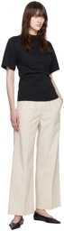 TOTEME Beige Drawstring Trousers