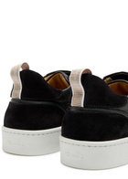 Aurélien Leisure 2.0 Panelled Grained Leather Sneakers Black
