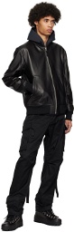 MACKAGE Black Easton Reversible Leather Jacket